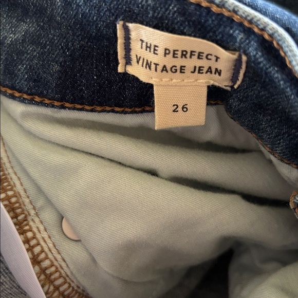Madewell the Perfect Vintage Jean Sz 26 Straight Leg - Picture 5 of 10